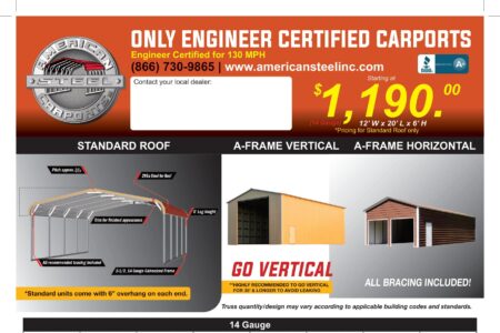 Metal Garage for 2 Vehicles
