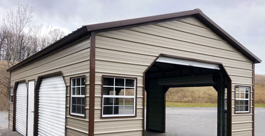 Side Entry Metal Carports