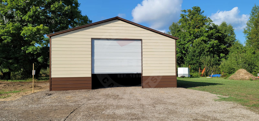 Macomb IL Steel Metal Garage