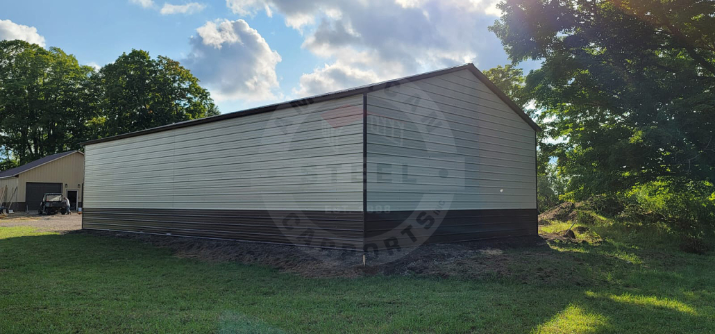 Macomb IL Steel Metal Garage