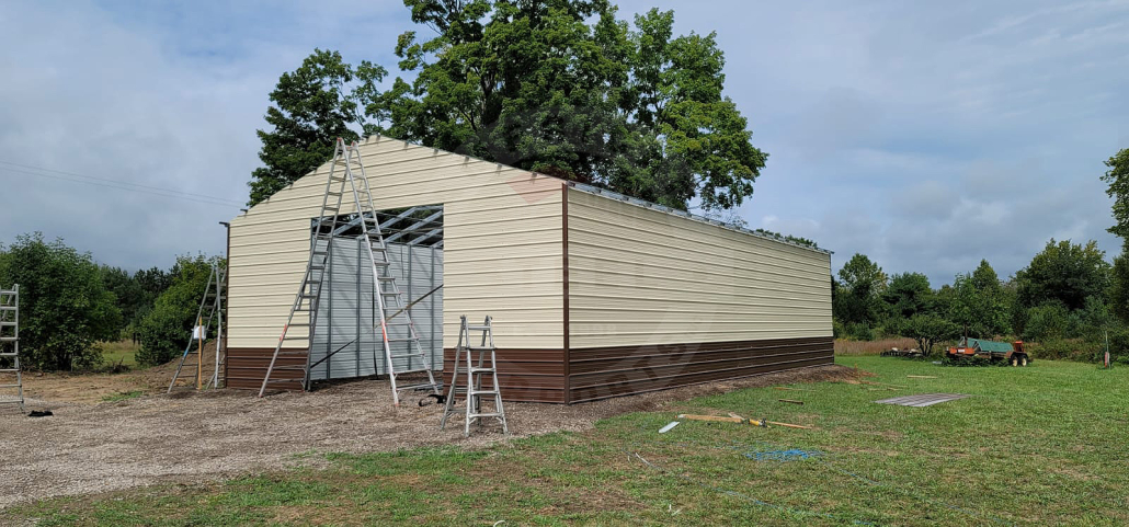 Macomb IL Steel Metal Garage
