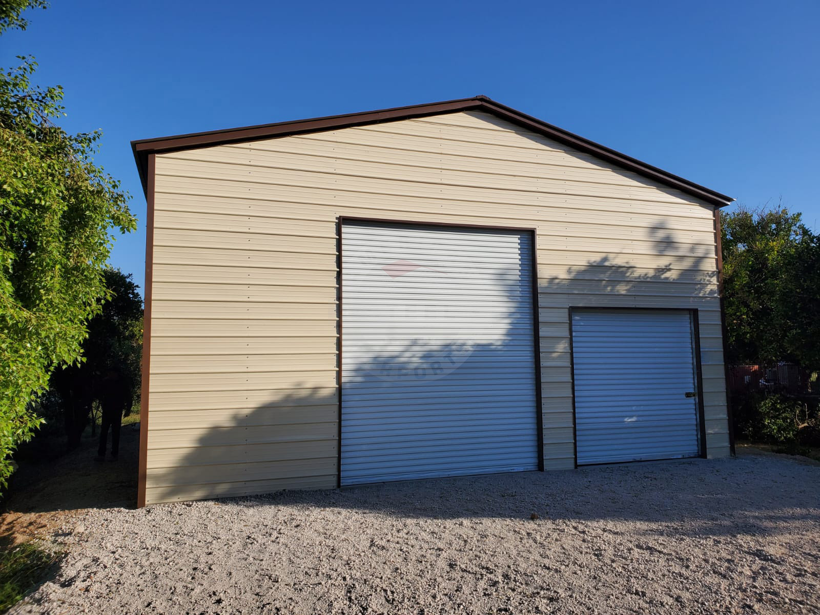 Waupaca WI Steel Metal Garage Building