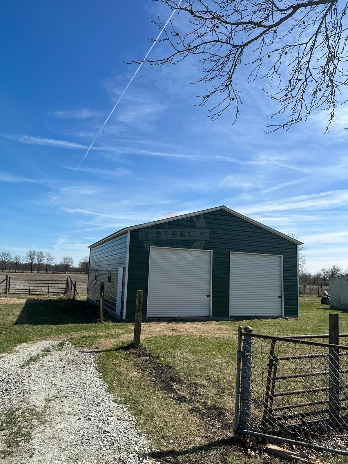 Montello WI Steel Metal Garage Buiding