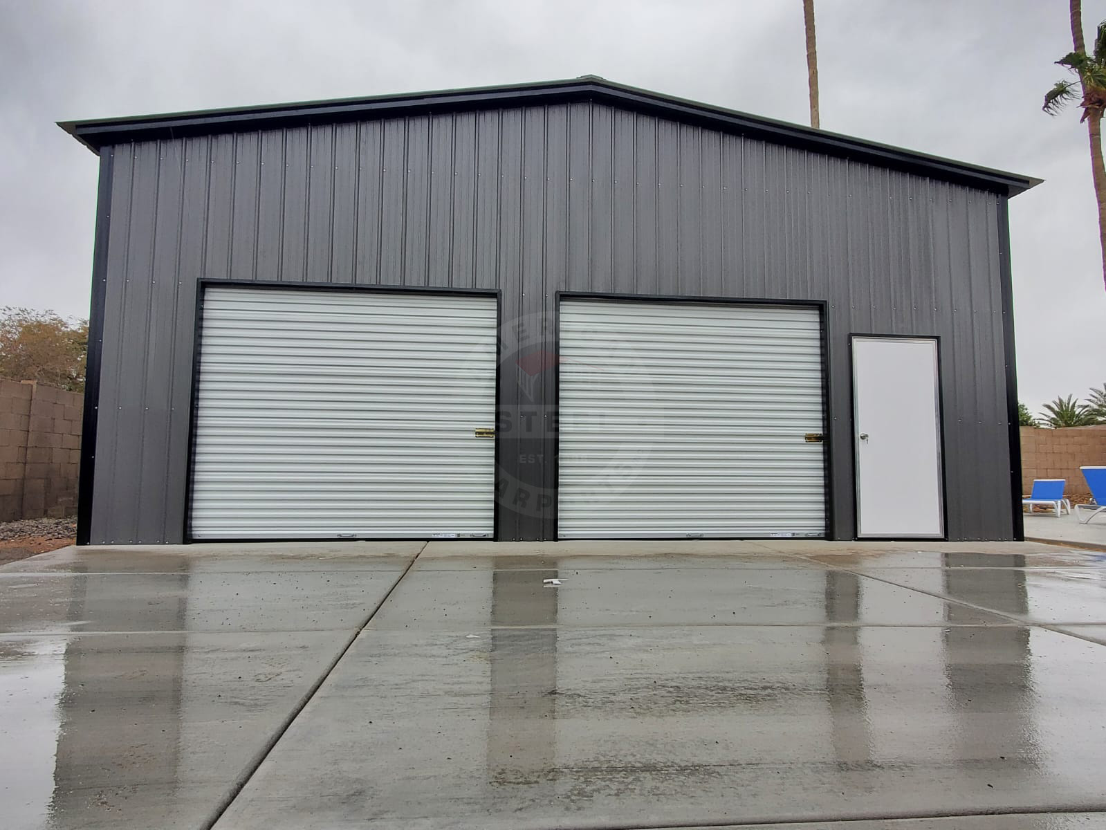 Green Bay WI Steel Metal Garage Building