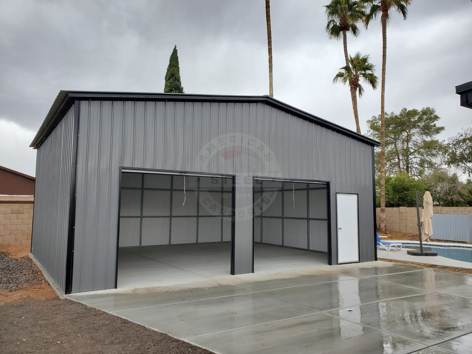 Green Bay WI Steel Metal Garage Building