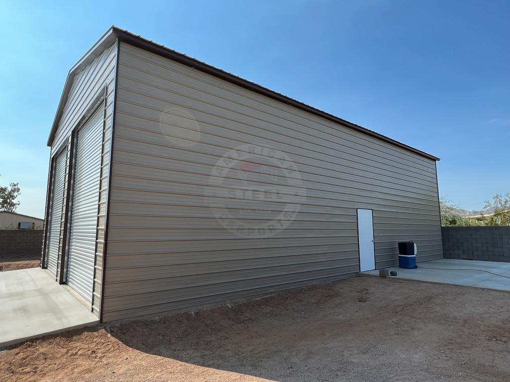 Waukegan IL Steel Metal Garage