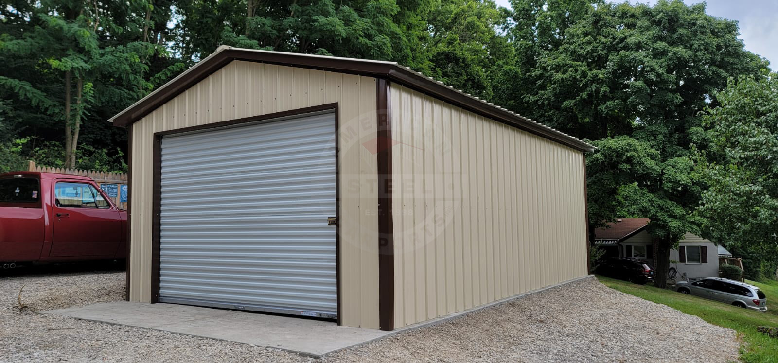 Amery WI Steel Metal Garage
