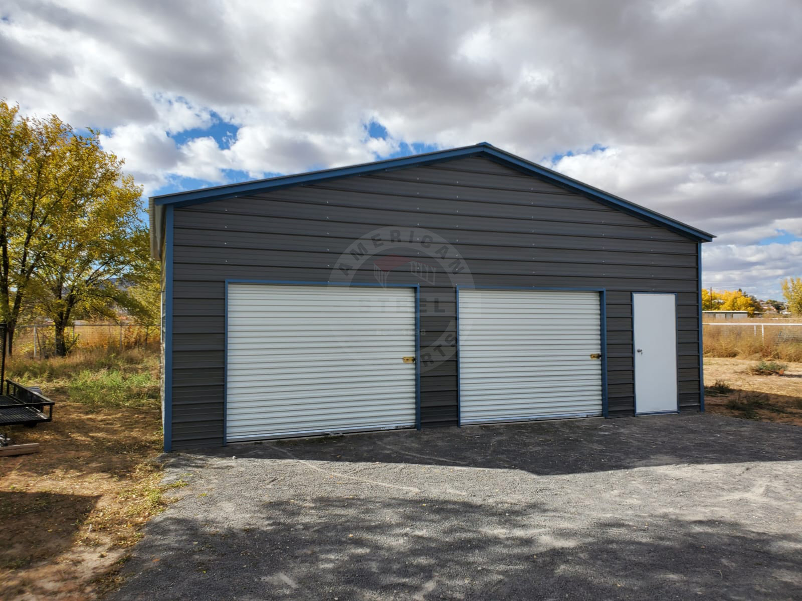 Lafayette IN Metal Garage for two vehicles