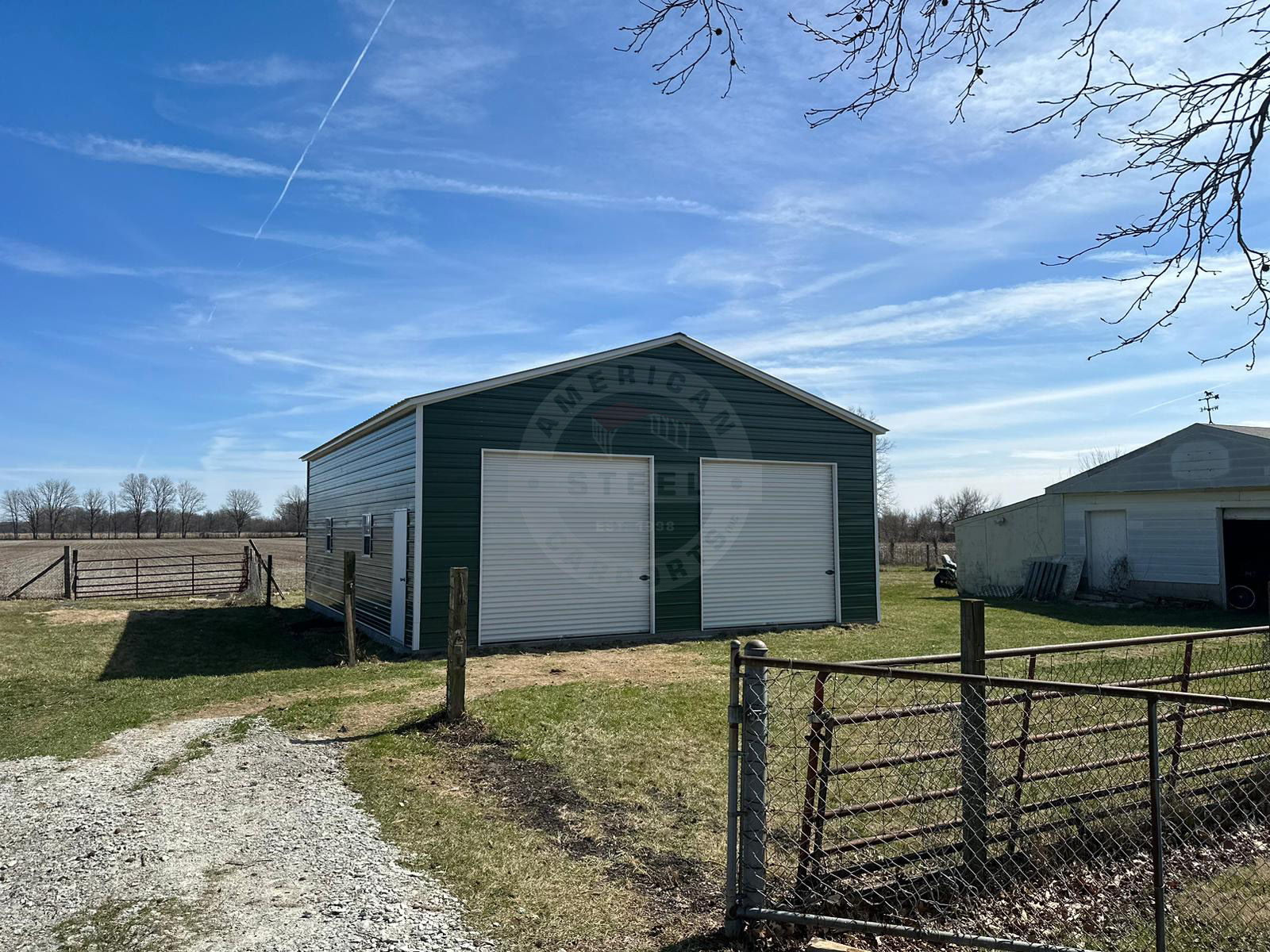 Montello WI Steel Metal Garage Buiding