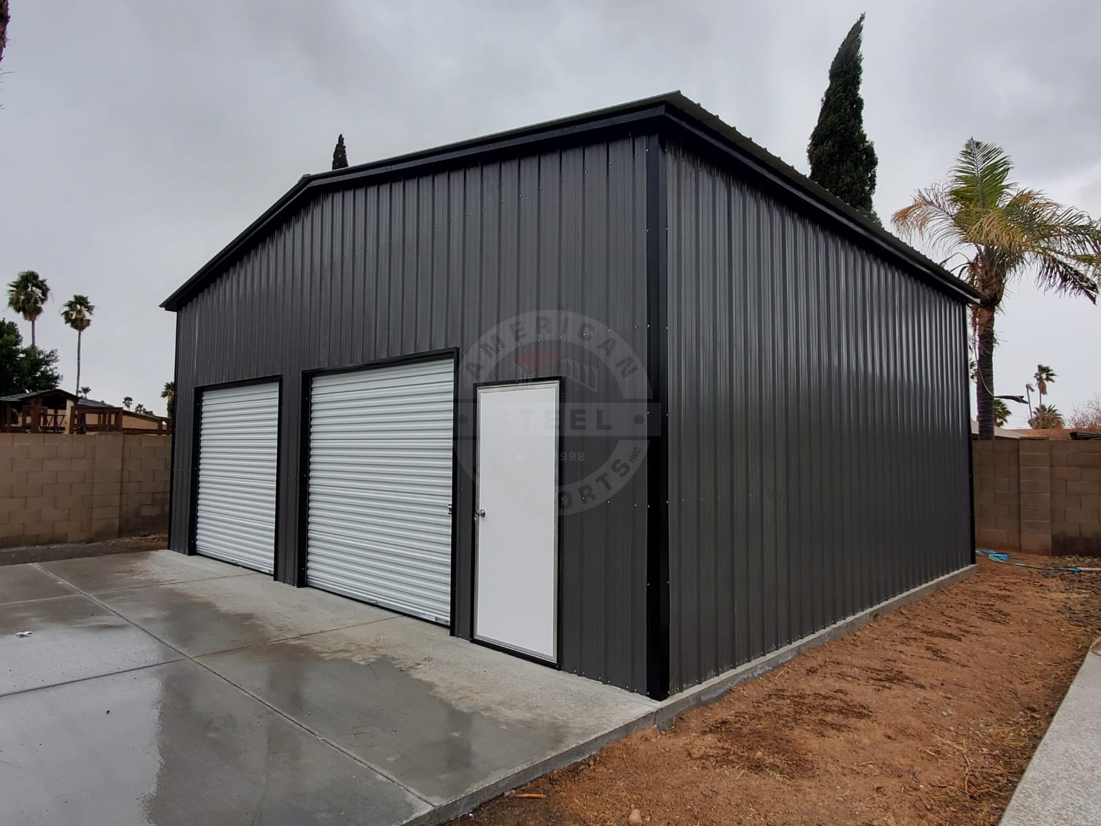Green Bay WI Steel Metal Garage Building