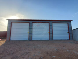 Marengo IL Steel Metal Garage three bay