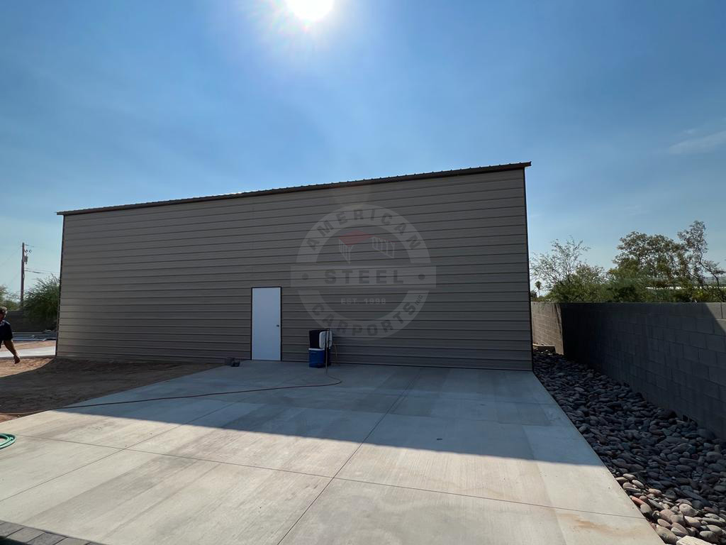 Waukegan IL Steel Metal Garage