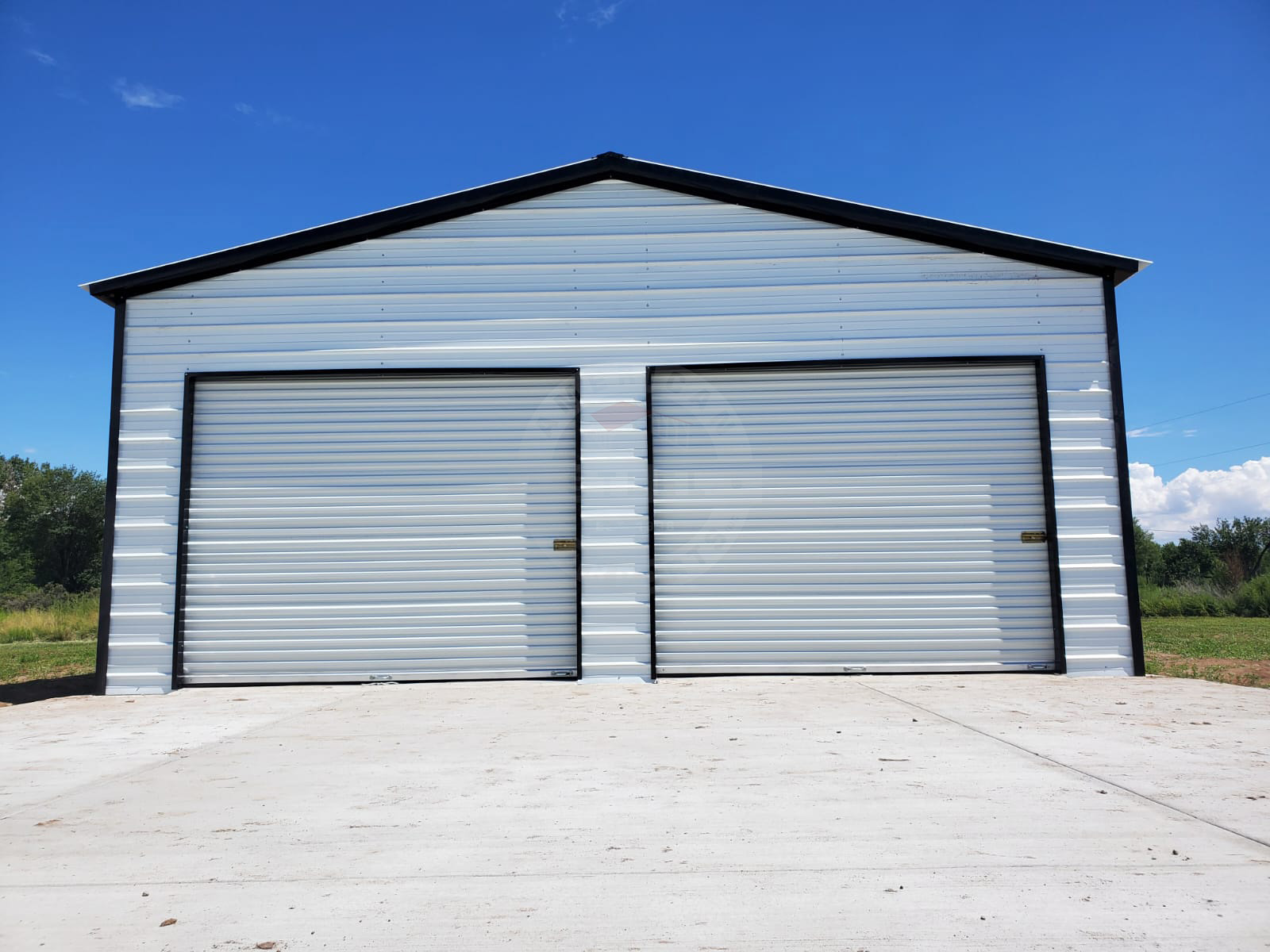 Toledo Illinois Steel Metal Garage