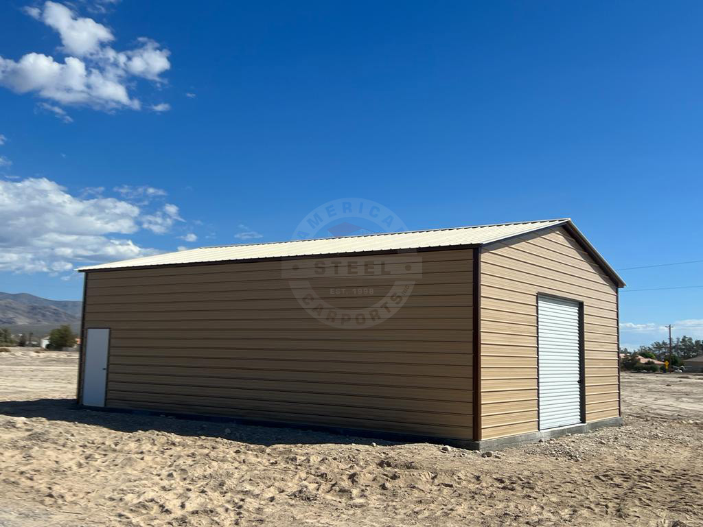 Eau Claire WI Steel Metal Garage Building