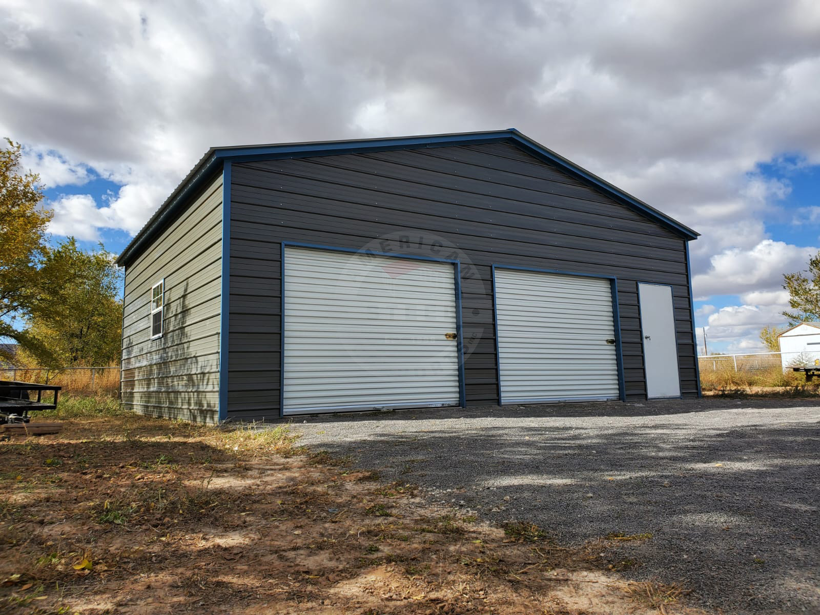Lafayette IN Metal Garage for two vehicles