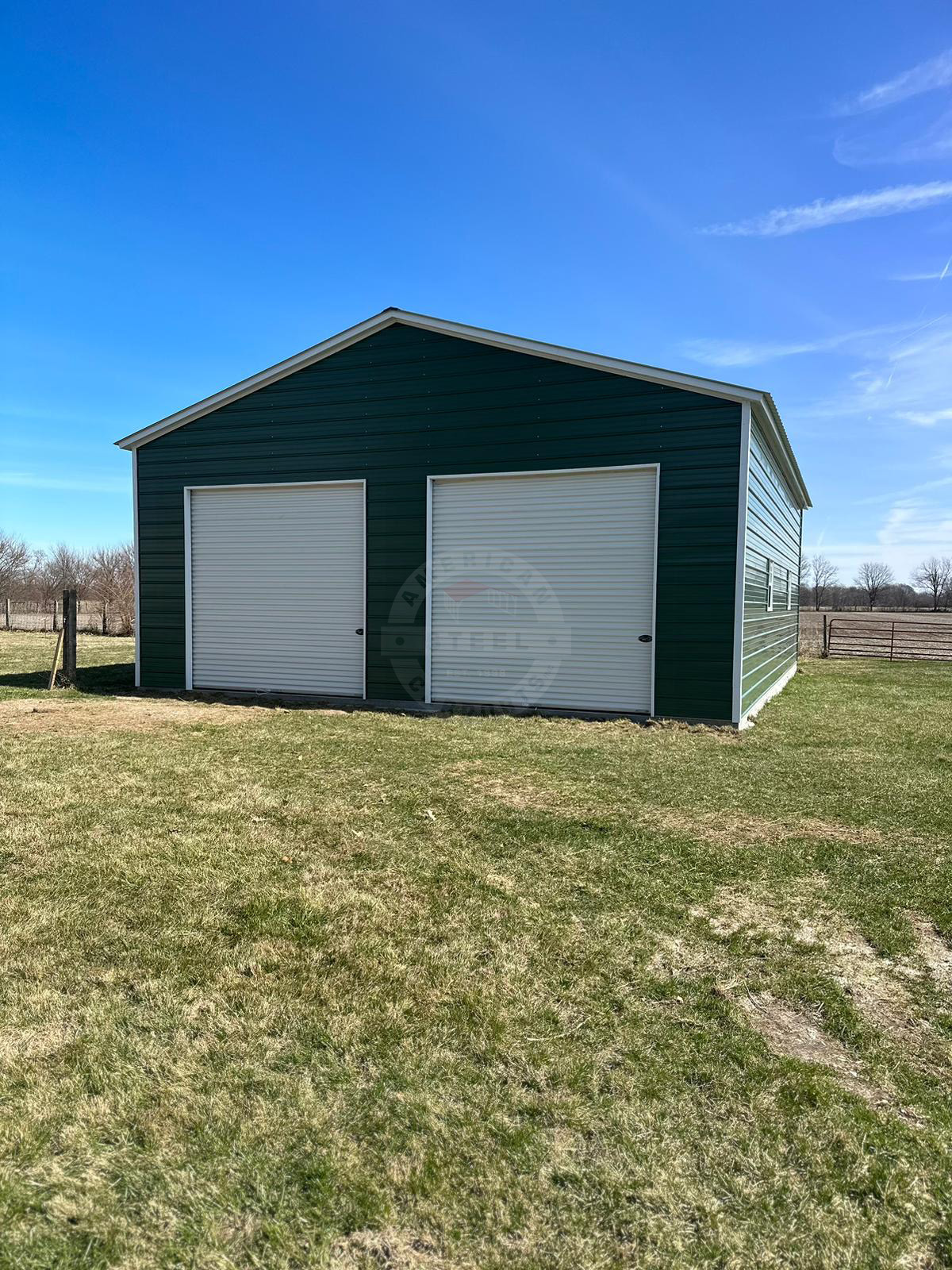 Montello WI Steel Metal Garage Buiding