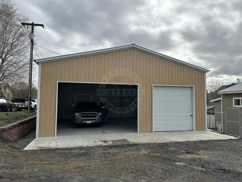 Chicago IL Steel Metal Garage