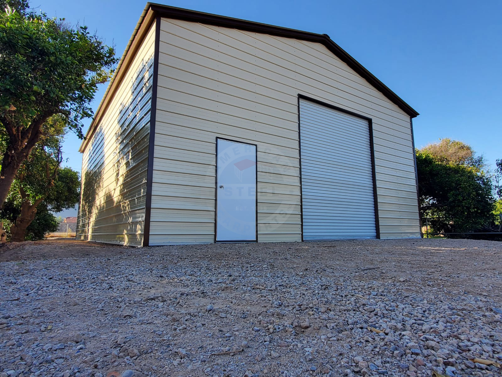 Waupaca WI Steel Metal Garage Building