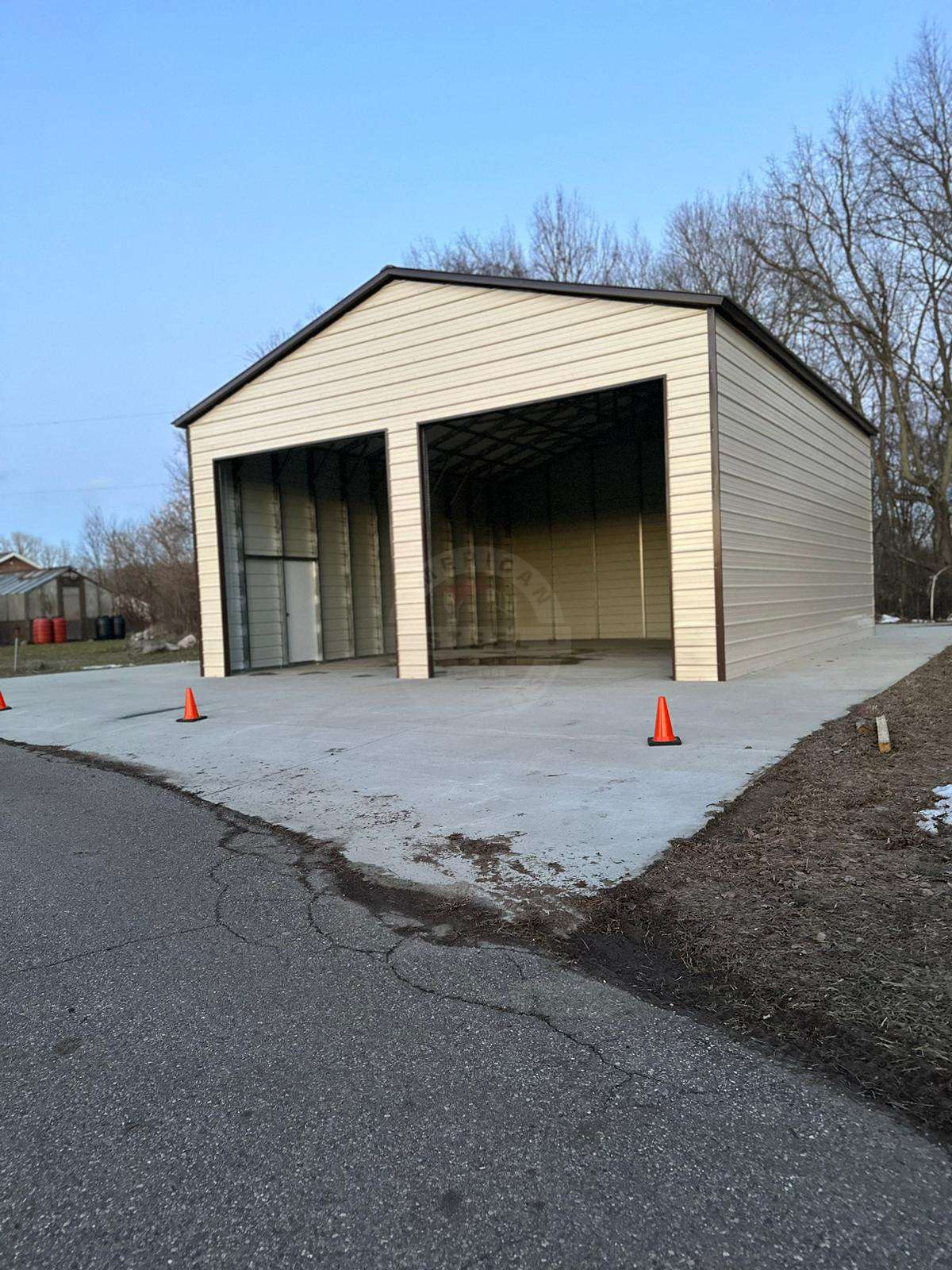 Neillsville WI Steel Metal Garage Building