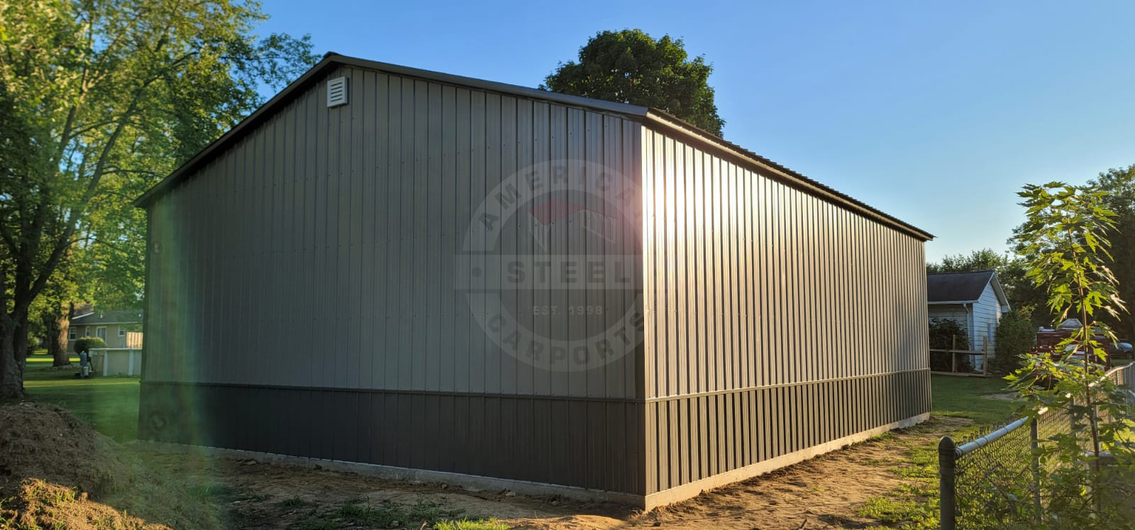 Indianapolis IN Steel Metal Garage