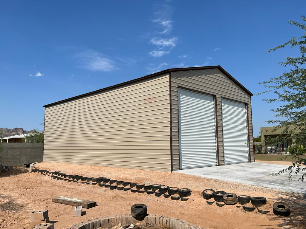 Waukegan IL Steel Metal Garage