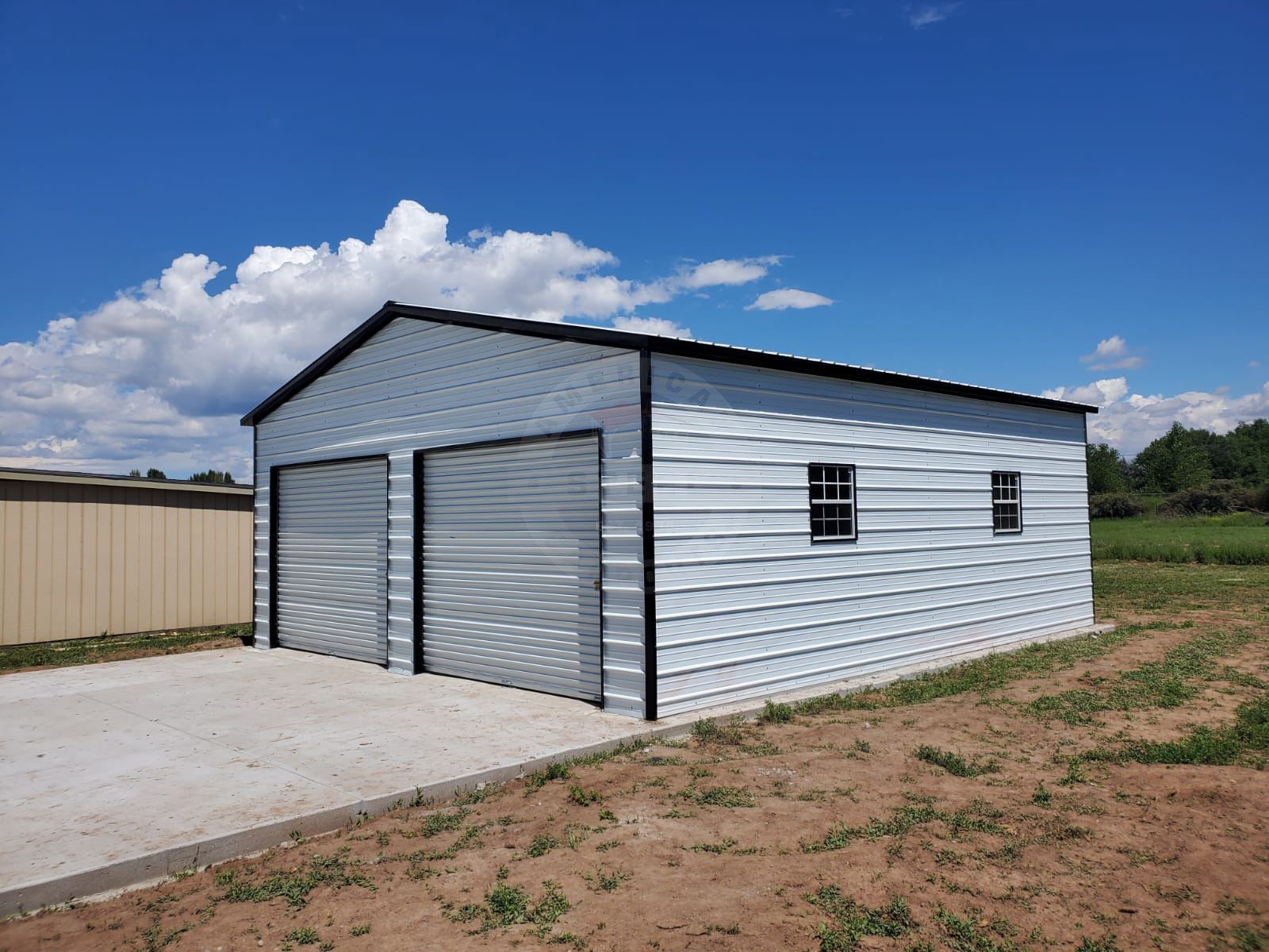 Toledo Illinois Steel Metal Garage