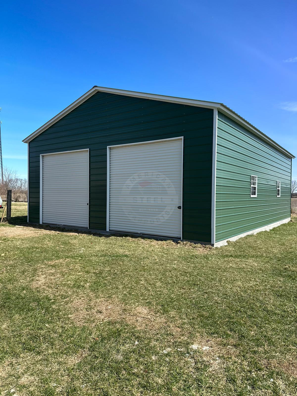 Montello WI Steel Metal Garage Buiding