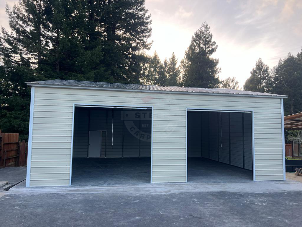 Streator IL Steel Metal Garage