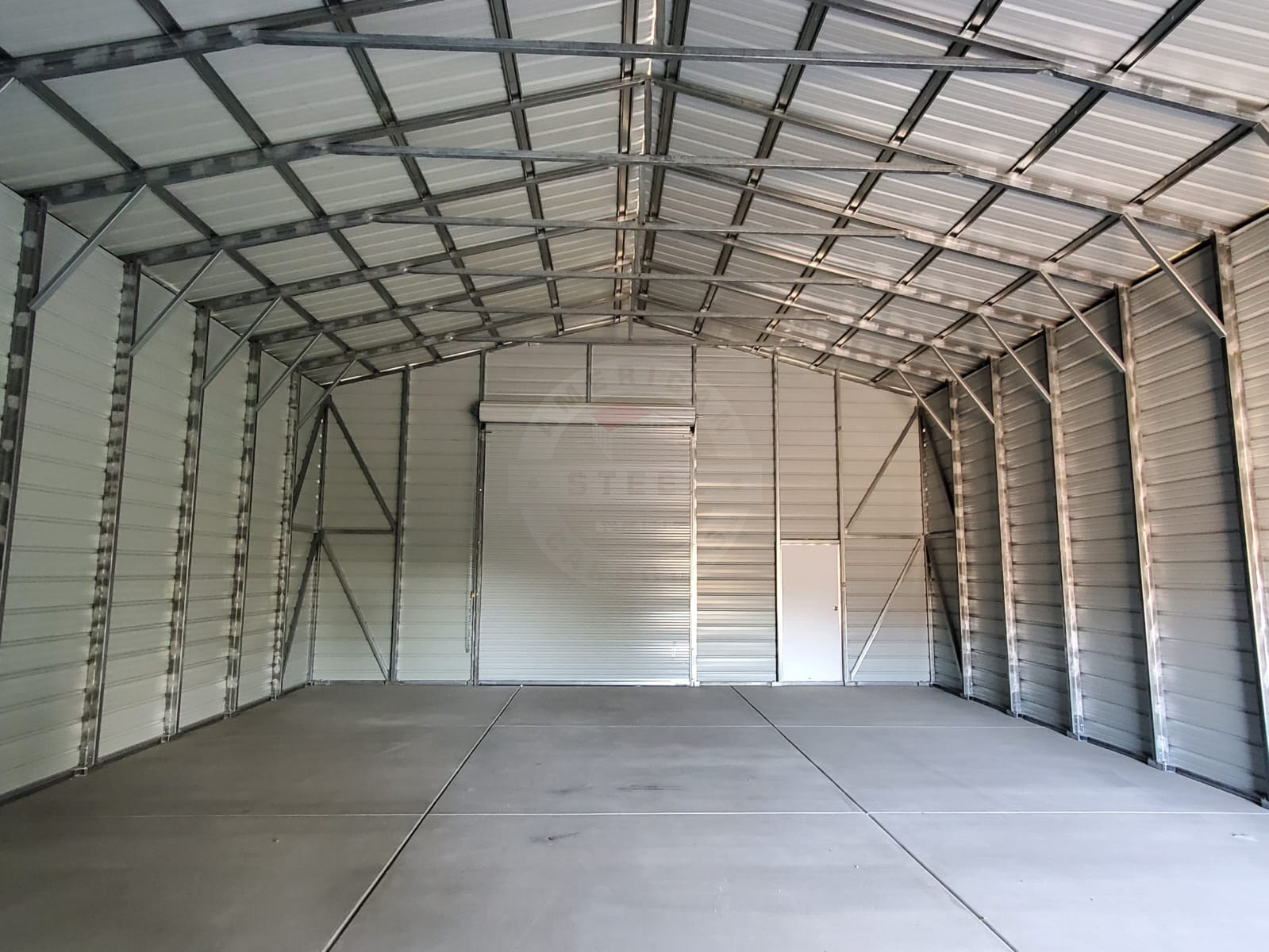Waupaca WI Steel Metal Garage Building