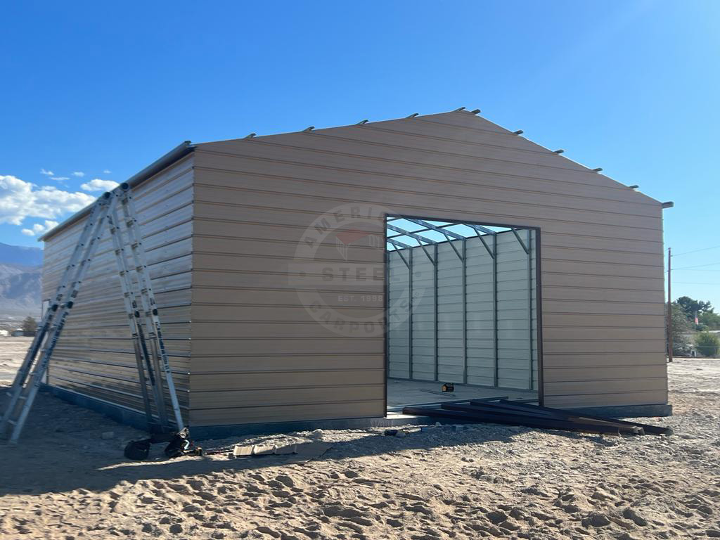 Eau Claire WI Steel Metal Garage Building