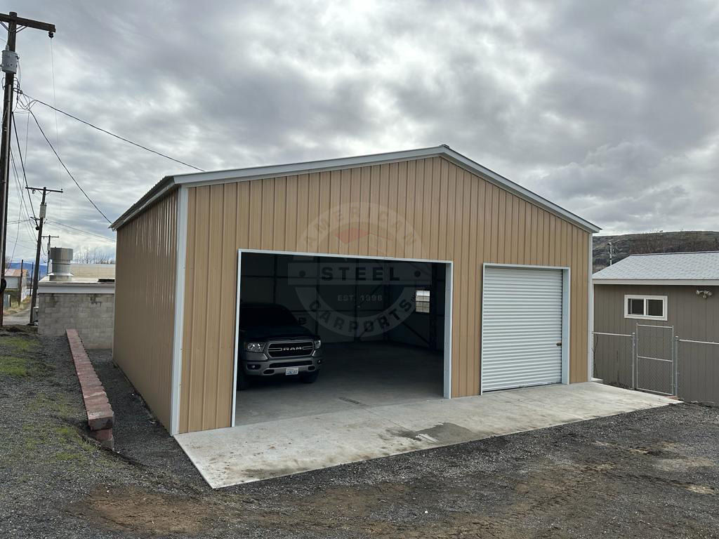Chicago IL Steel Metal Garage