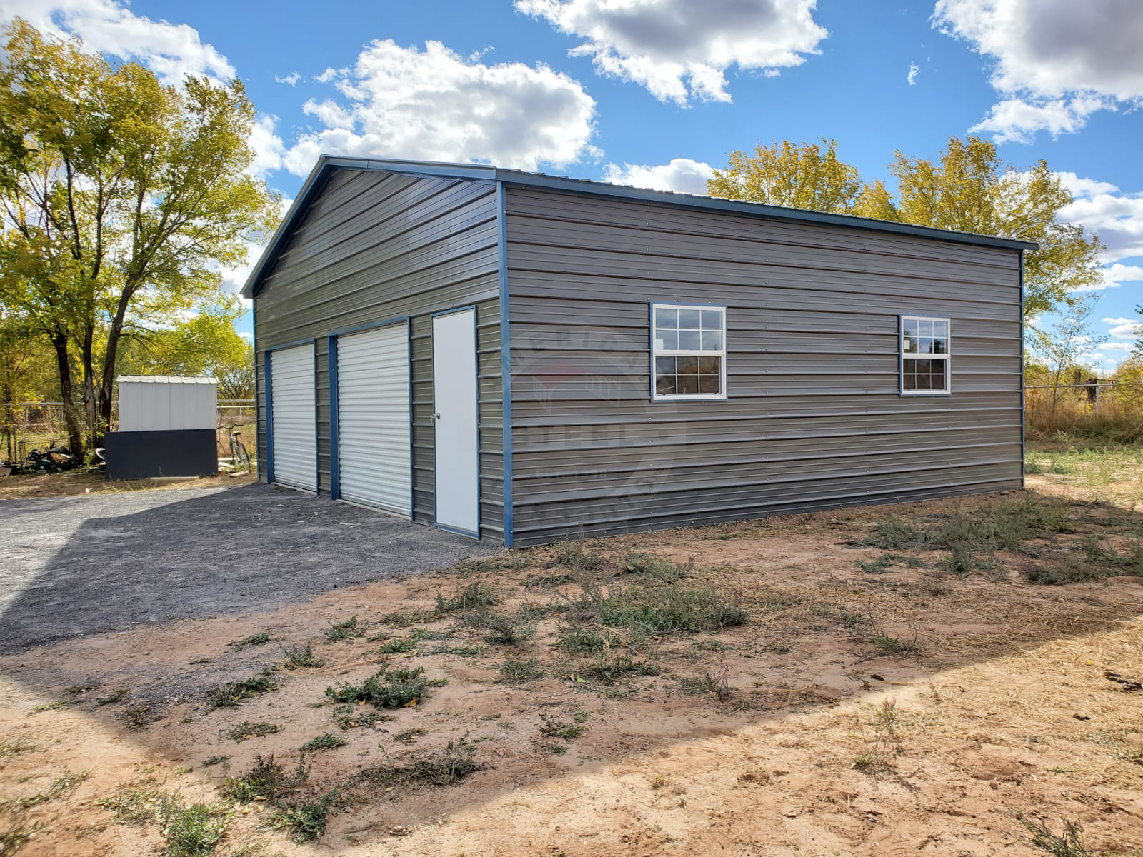Lafayette IN Metal Garage for two vehicles