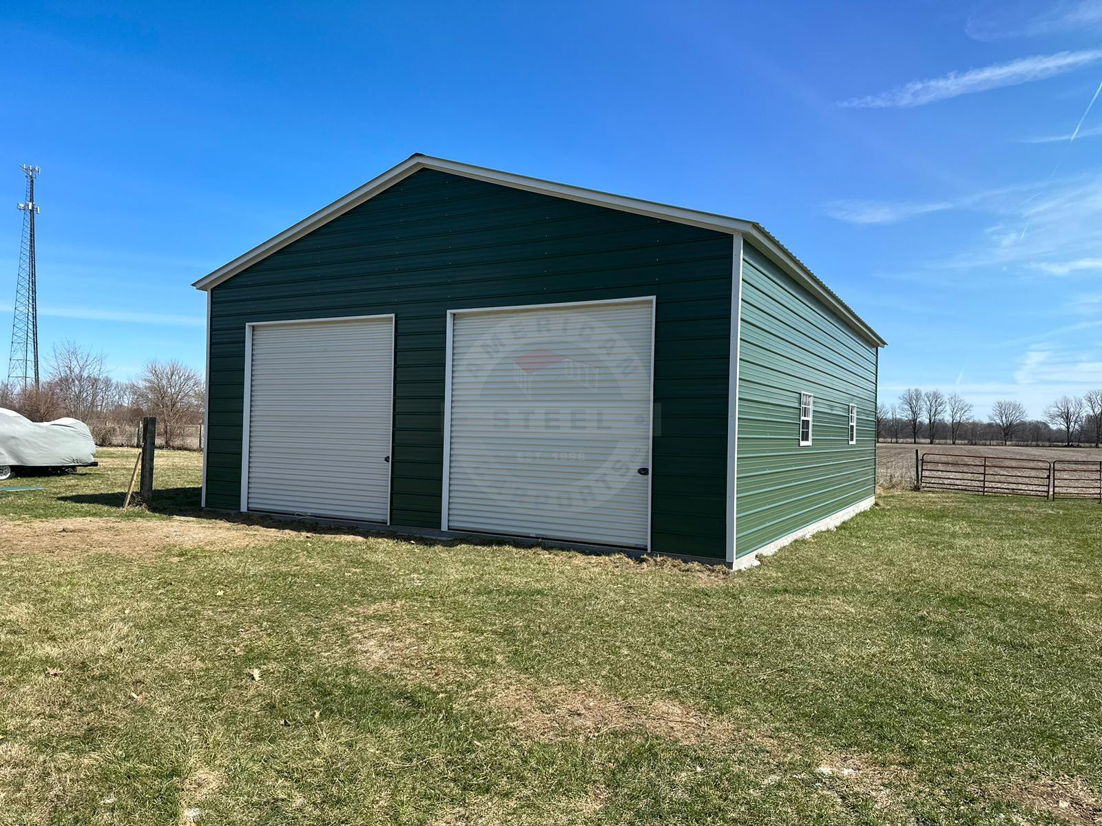 Montello WI Steel Metal Garage Buiding