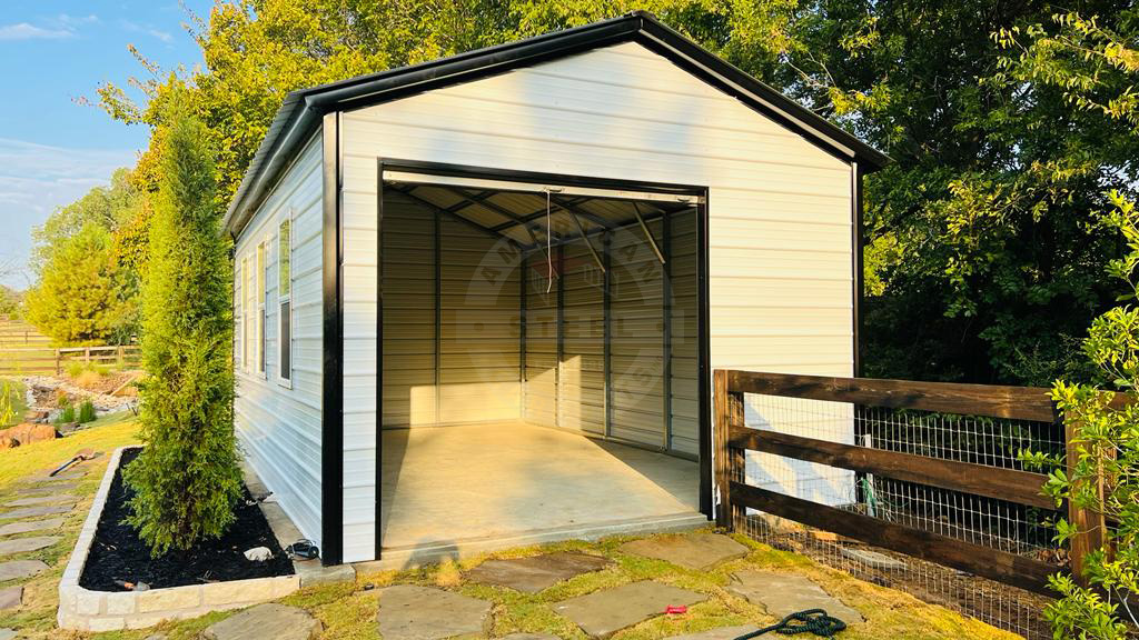 Pittsfield IL Steel Metal Garage