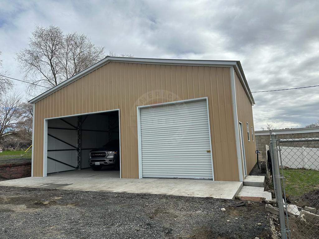Chicago IL Steel Metal Garage