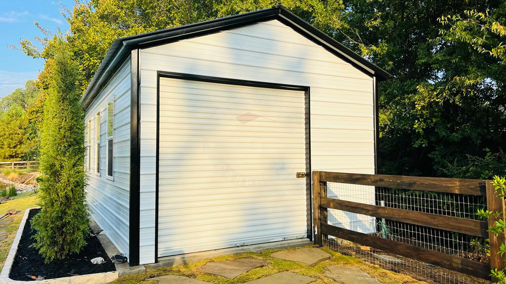 Pittsfield IL Steel Metal Garage