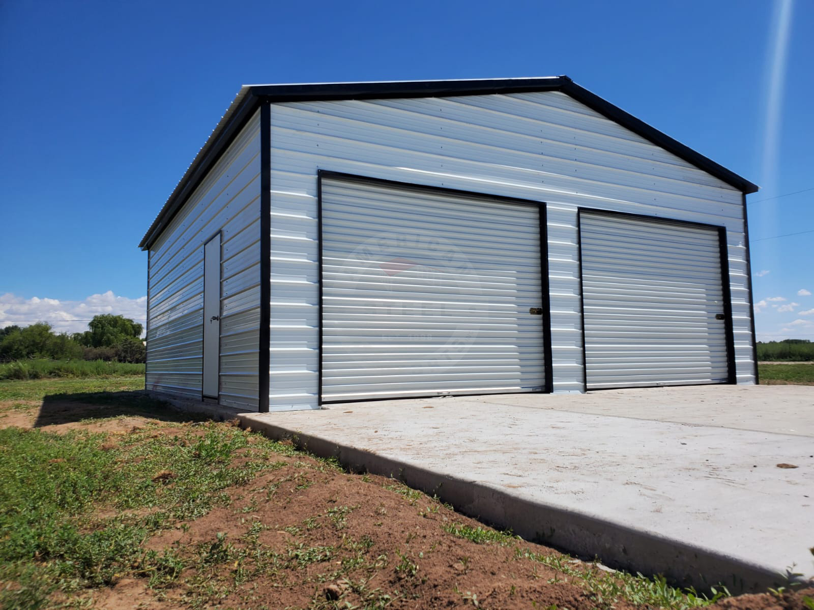 Toledo Illinois Steel Metal Garage
