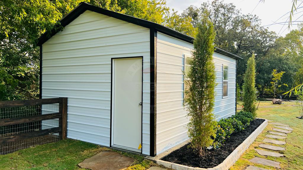 Pittsfield IL Steel Metal Garage