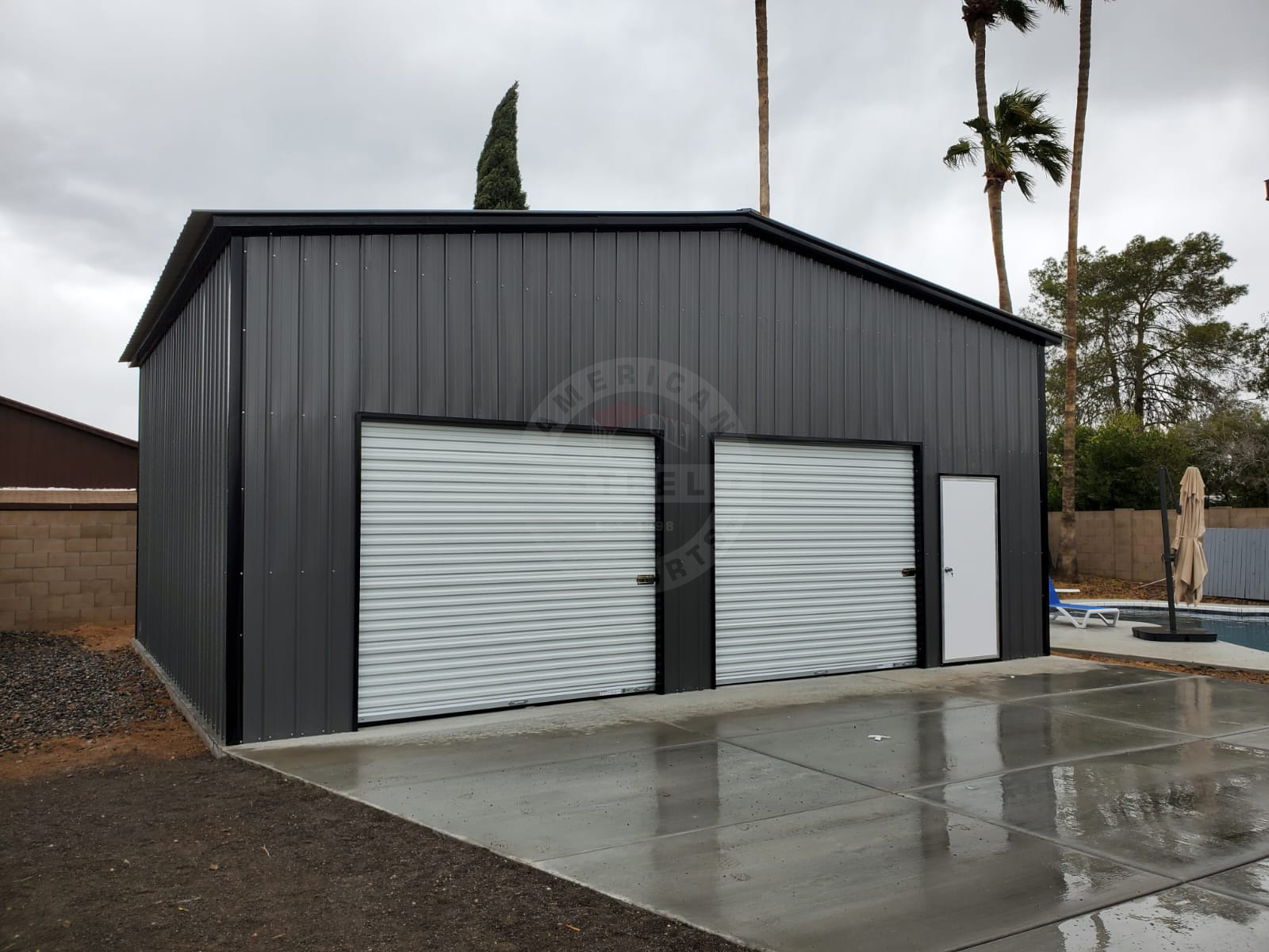 Green Bay WI Steel Metal Garage Building