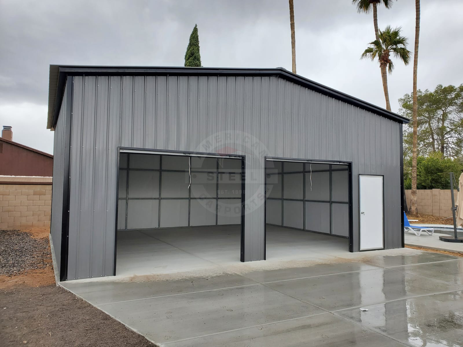 Green Bay WI Steel Metal Garage Building