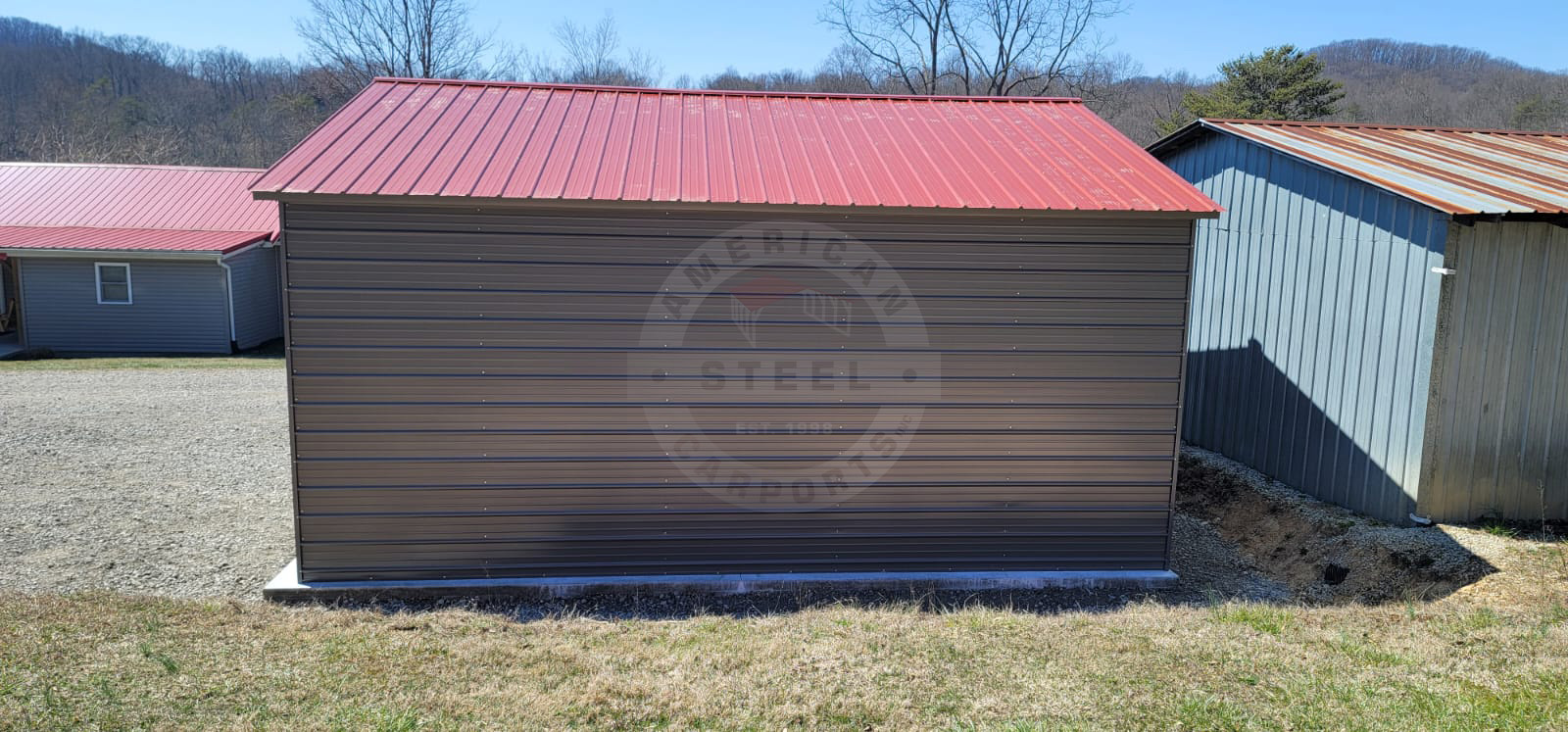 Keshena WI Steel Metal Garage Building