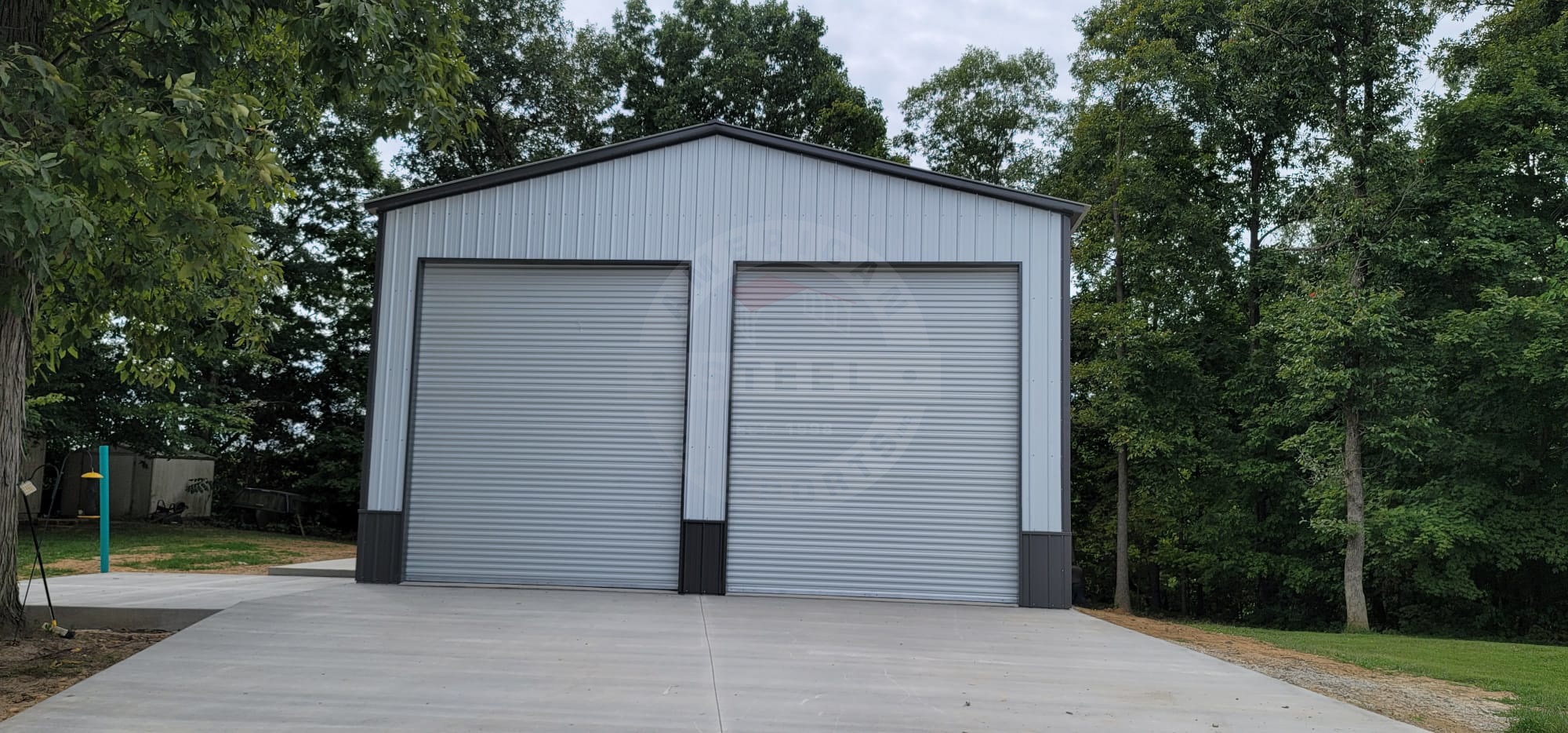 Toledo OH Steel Metal Garage w/ Lean Too