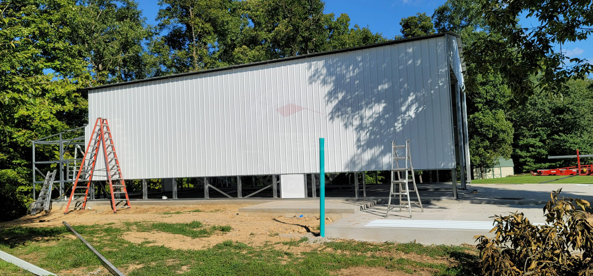 Toledo OH Steel Metal Garage w/ Lean Too