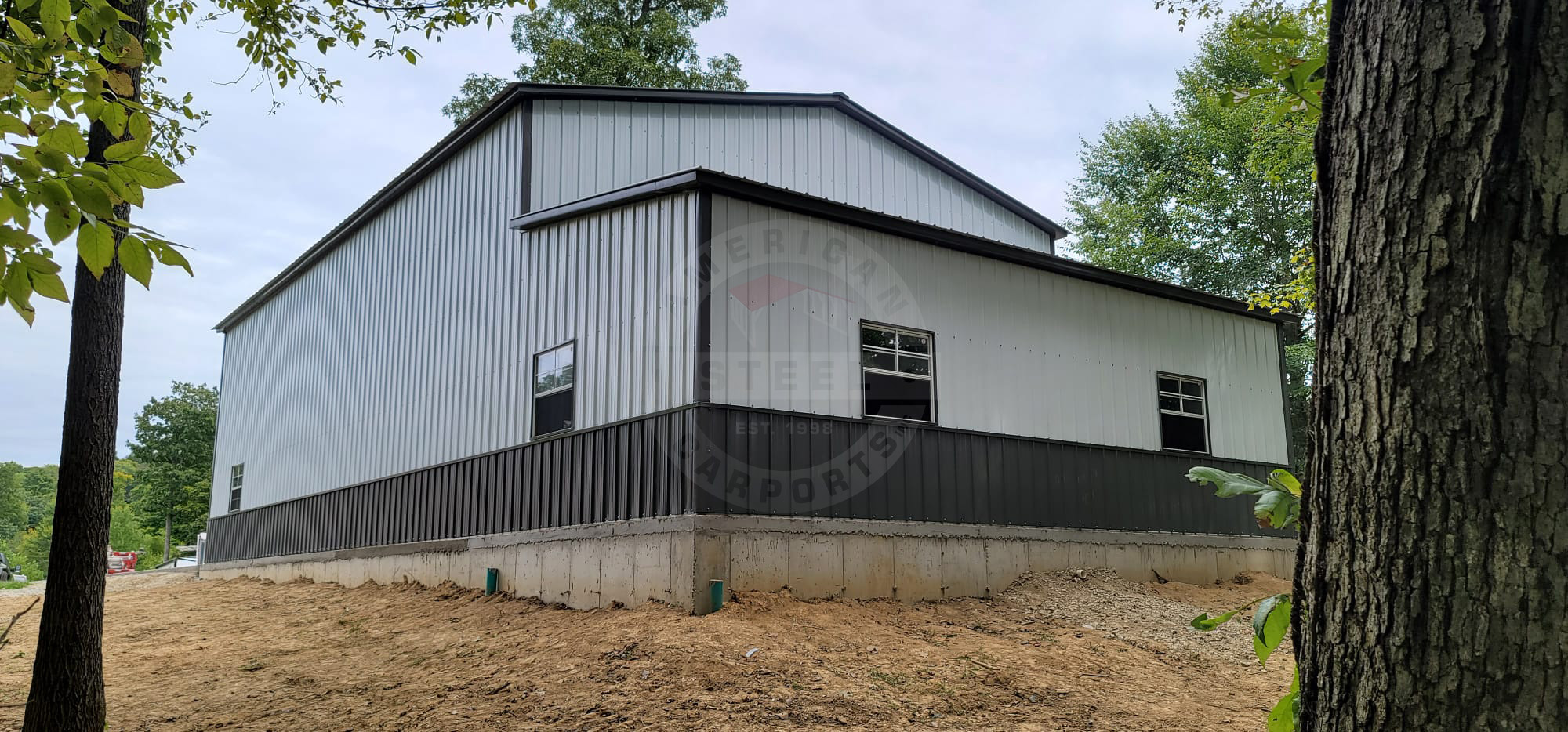 Toledo OH Steel Metal Garage w/ Lean Too