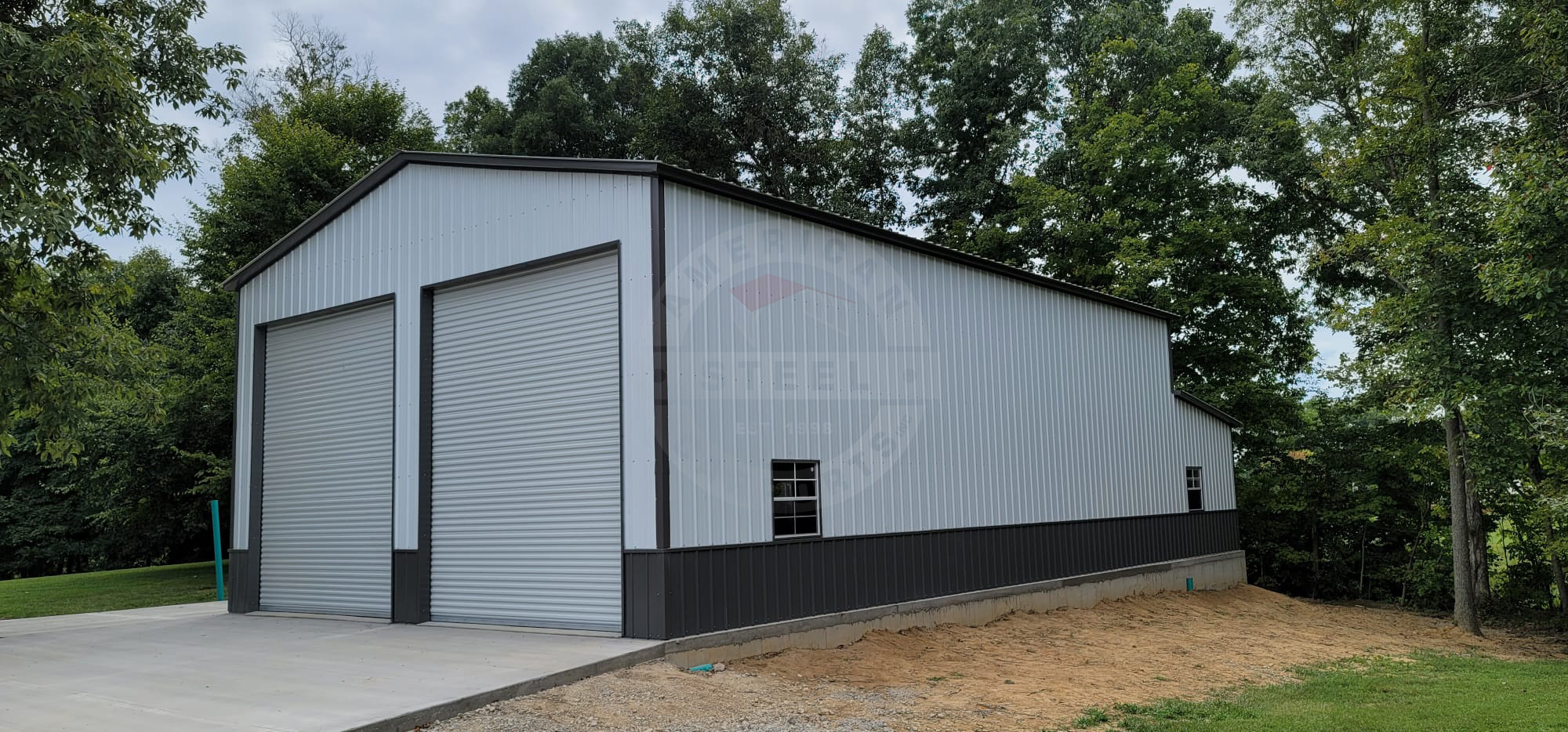 Toledo OH Steel Metal Garage w/ Lean Too