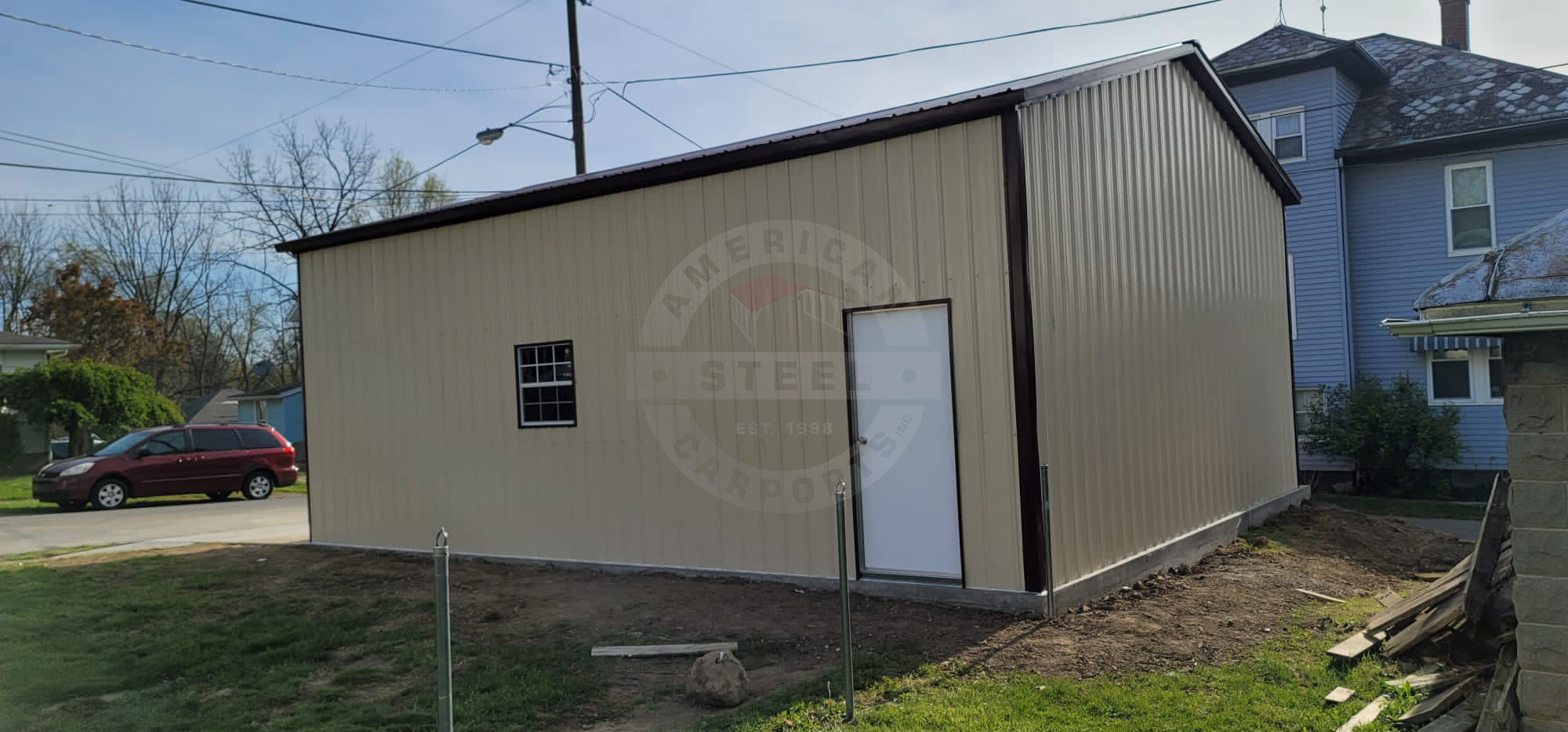 Howell MI Steel Metal Garage