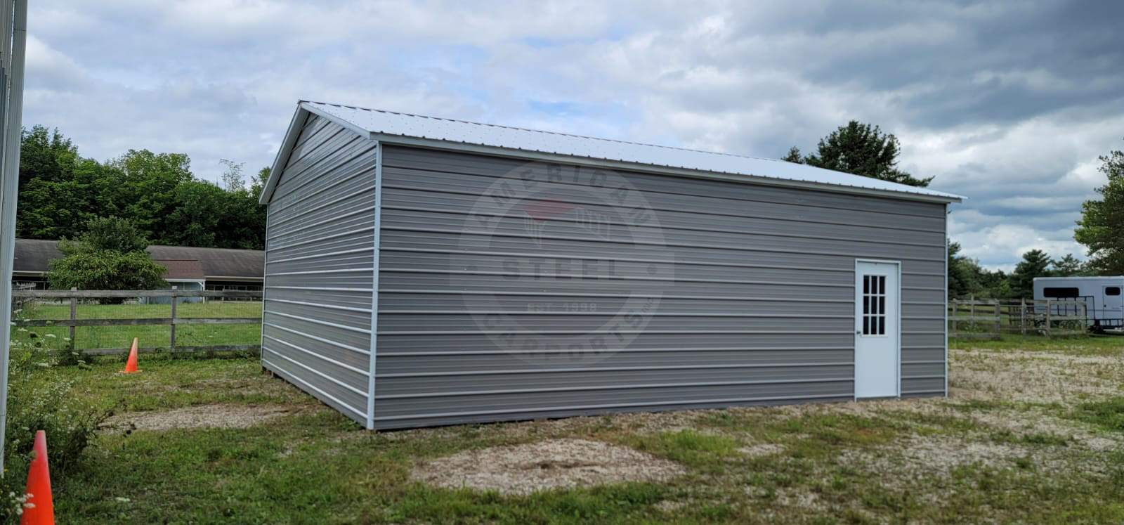 Bloomington IN Steel Metal Garage