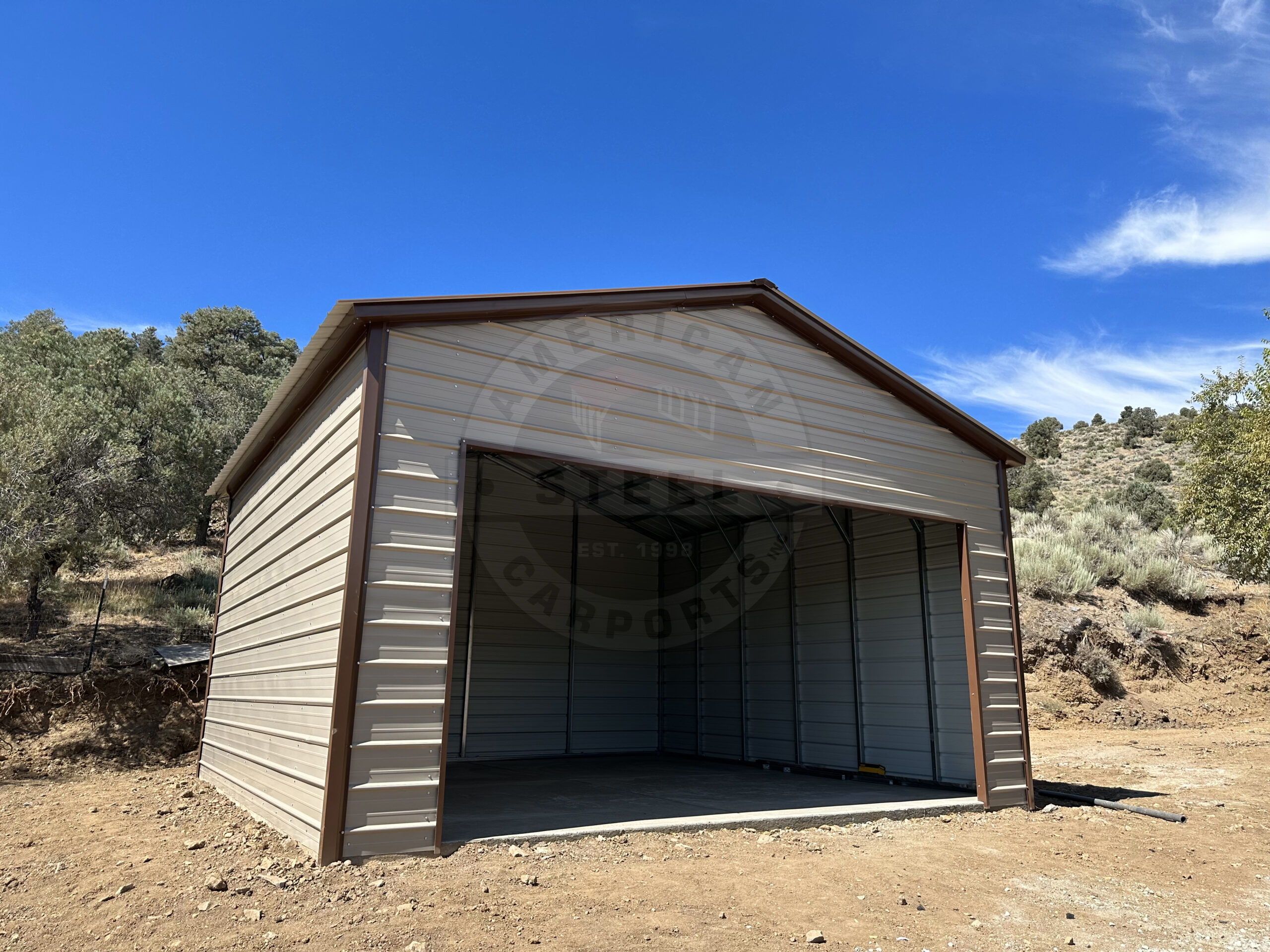 Wabedo MN Metal Garage