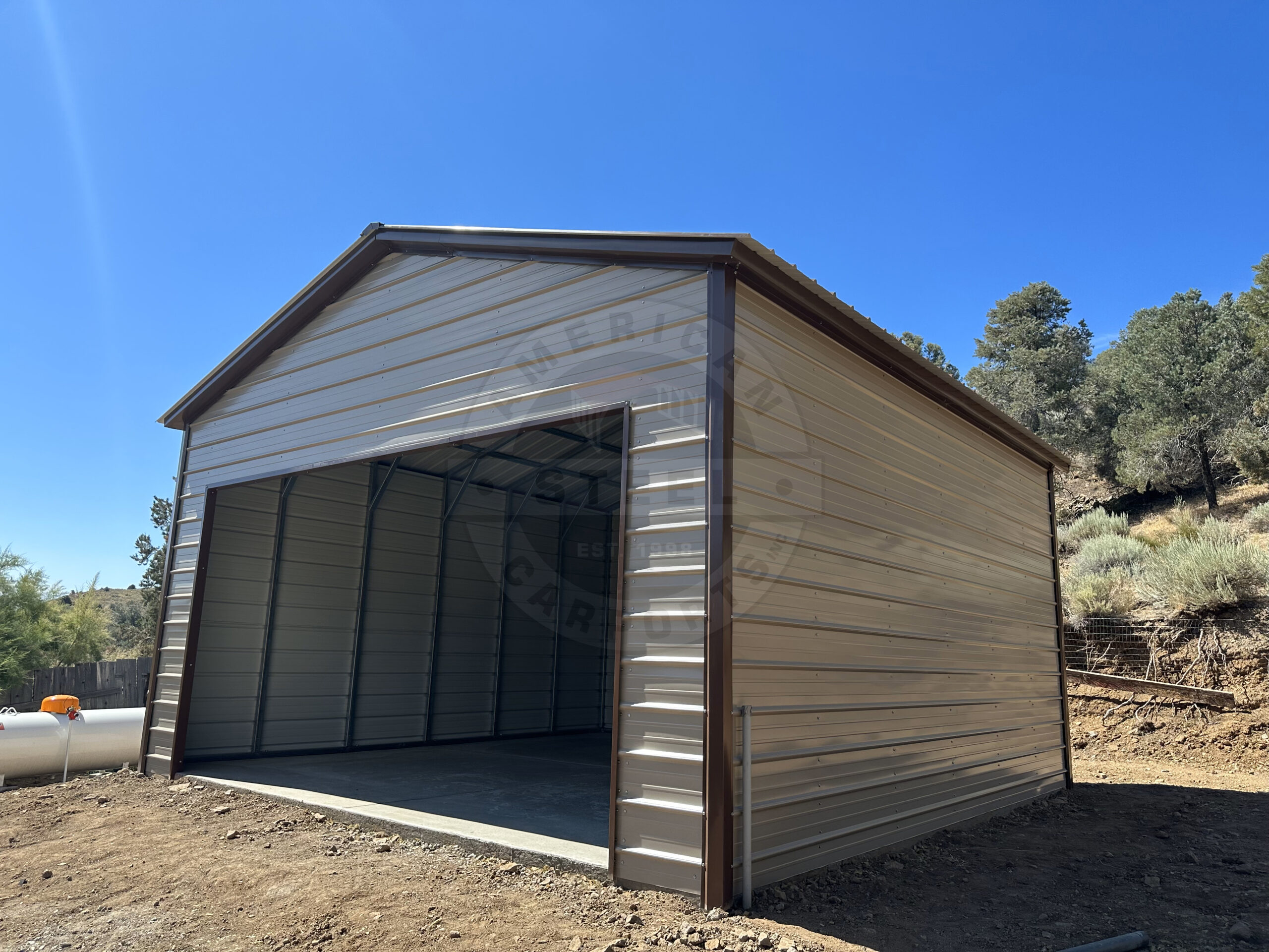 Wabedo MN Metal Garage - Image 4