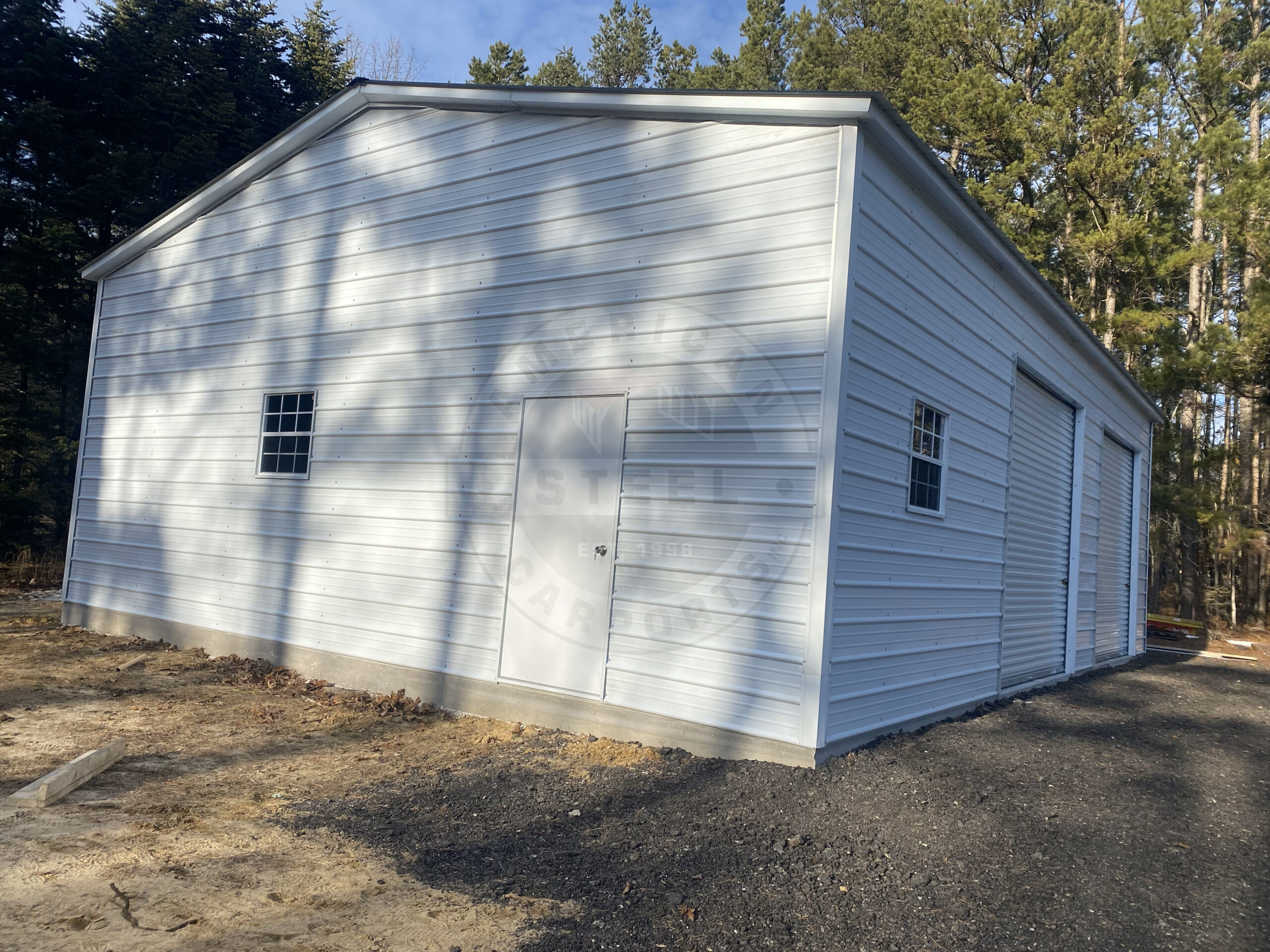 Metal-Steel-Garage-West Columbia-Texas
